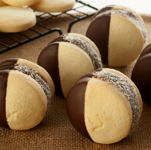 Alfajores bañados en Chocolate