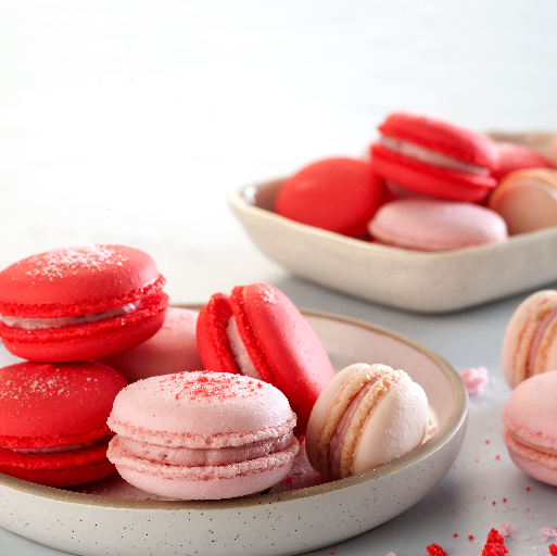 Macarons con ganache de Frutilla